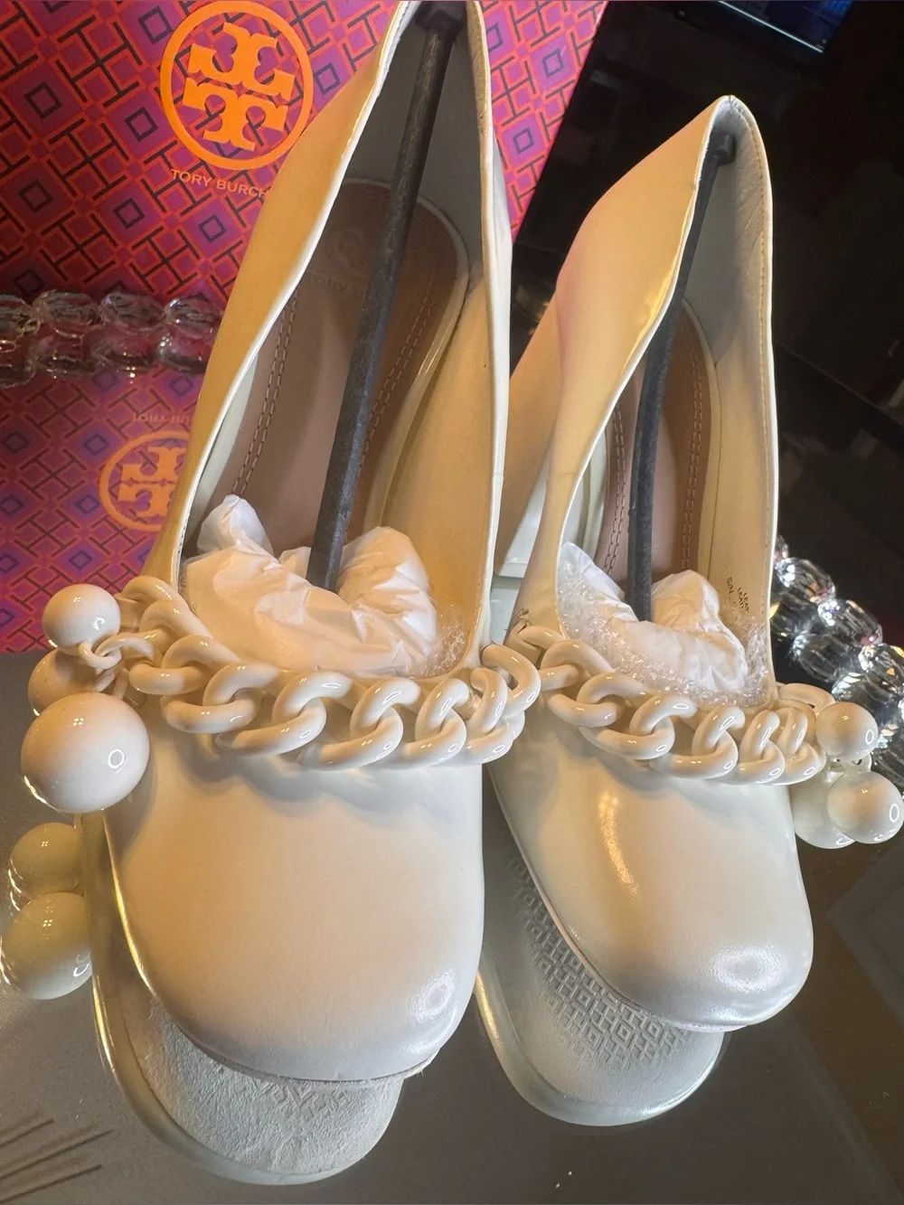 NWT Tory Burch Women's Addison High Block Heel Pumps. Size 5.5